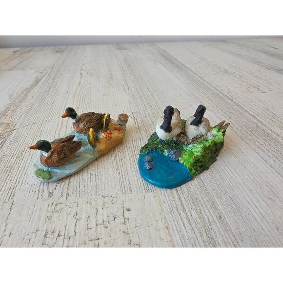 Lemax goose duck pond River village accessory bird stream - Picture 1 of 10